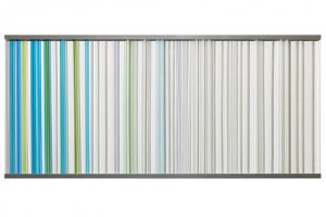 01. Susanna LEHTINEN - CODE1 100x50 cm aluminium, glass, carton plume 1-1 (...)
