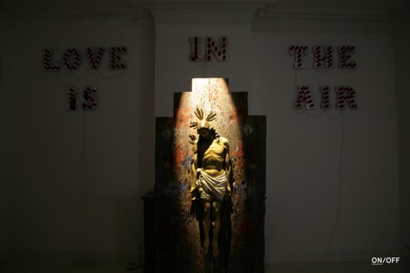 27Carlos Aires :'Jesus-OFF' mixed media installation